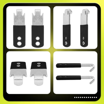 Heavy Duty Fence Wire Twister for T Post Clips - Stainless Steel T Post Winder for Barbed Wire,Farm Fencing,Livestock Fencing (2 Pack)