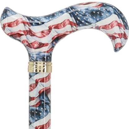 Royal RC Canes Walking Sticks for Men and Women - Stylish Designer Fashionable Adjustable Derby Canes - Lightweight Aluminum Cool Walking Sticks with HD Patterns - color: Blue and White