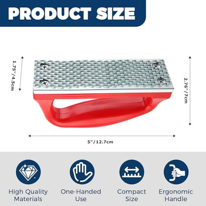 2Pcs Hoof Rasp File, Ergonomic Grip Portable Farrier Rasp, Hoof Trimming Tool for Ponies, Goats, Pigs, Donkeys and Small Animals