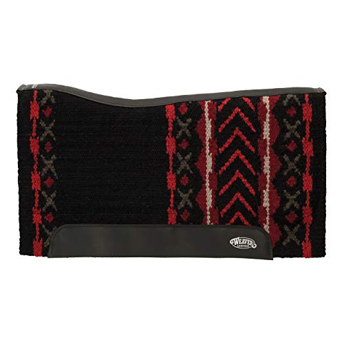 Weaver Equine Synergy™ Contoured Performance Saddle Pad, Mojave - Black/Red Clay, 33" L x 38" W (35-9347-W43)