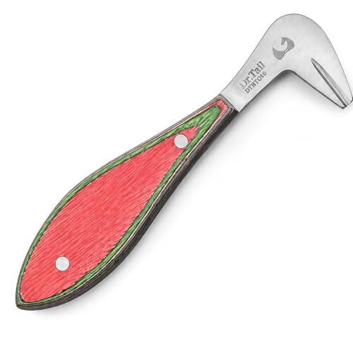 Clinch Cutter and Pritchel Tool Combo – Professional Farrier Hoof Nail Clinch Cutter Durable Construction Satin Stainless Steel, Right Offset - color: Right Offset