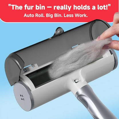 NVNAN Pet Hair Remover Roller and Grooming Glove Set for Dogs & Cats | Reusable roller tackles pet hair on furniture, and clothes, while the grooming glove helps brush dogs and cats - color: Hair removal roller + gloves