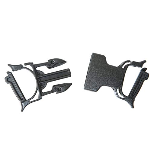 GEAR AID Dual Snap Bar Buckle, 1”, Black