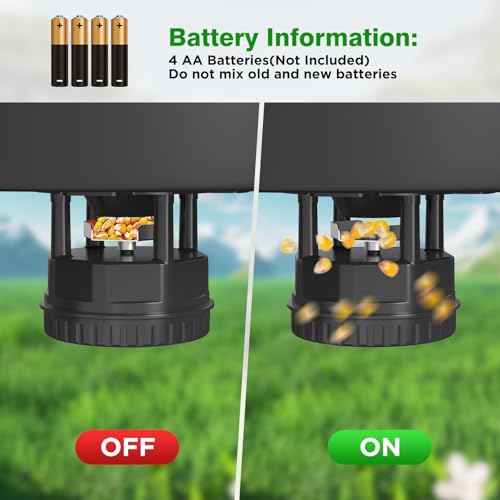 Deer Feeder Kit,Motor and Timer Kit with Programable Digital Timer,Up to 4 Feed Time,Easy to Install for Hunting Game Feeder,Batteries Not Included