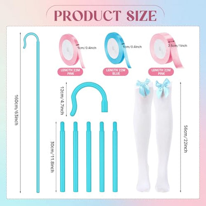 Jiuguva Halloween Costume Accessory Plastic Prop Staff Cane Women's Halloween Shepherd's Crook Costume Set - color: Blue