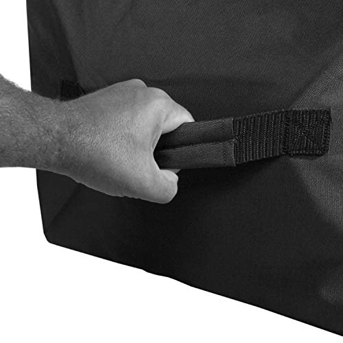 Majestic Ally 1200 D Nylon Fabric Large 44” x 20” x 16” and Extra Large 52" x 27" x21" Heavy-Duty Hay Bale Storage Bag (Black, X-Large) - color: Black, size: Extra Large