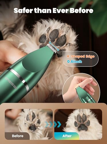 oneisall 4 in 1 Dog Grooming Kit with LCD Display Green - color: Green