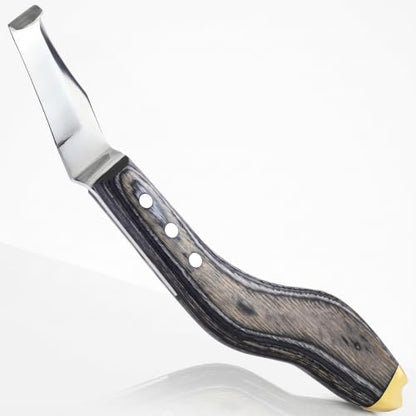 Premium Hoof Knife with Brass End, Stainless Steel