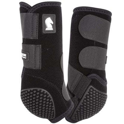 Classic Equine Flexion by Legacy2 Support Boots, Front (Black, Large) - color: Black, size: Large