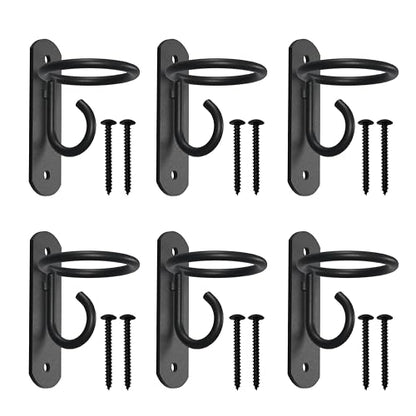 NACETURE Heavy Duty Horse Stall Bucket Hooks, 6 Pack