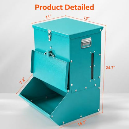 Single Door Hog Feeder, 2.2 Bushel Capacity Pig Feeder - size: 2.2 Bushel