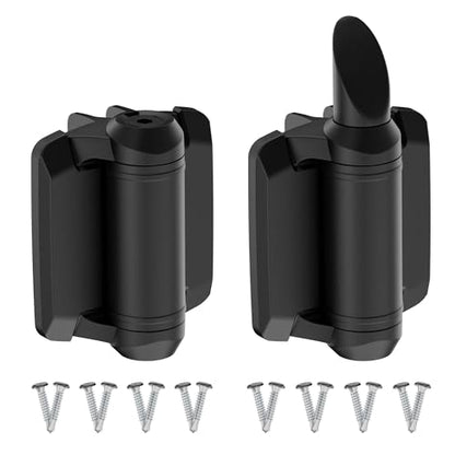 Self Closing Gate Hinges Adjustable Tension with Safety Cap, 2Pcs