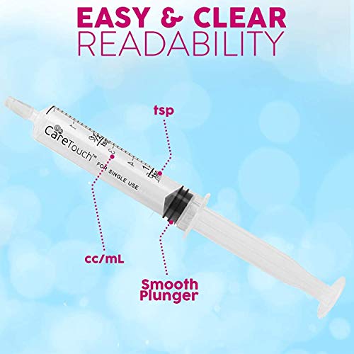 Care Touch Disposable Syringes Without Needle, Oral Dispenser, 5ml 100 Count - size: 5 ml