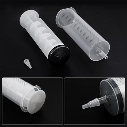 1000ml/cc Syringes with Tube 40 Inch Handy Plastic Tubing and Adapter Tip - size: 1000ML/CC