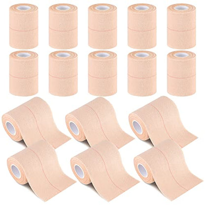 Nuanchu 16 Rolls Self Adhesive Elastic Bandage Wrap Breathable Flexible Stretch Sports Tape for Wrist Ankle Support, Cohesive Vet Wrap for Horse Pet(3 Inch x 5 Yard) - size: 3 Inch x 5 Yard
