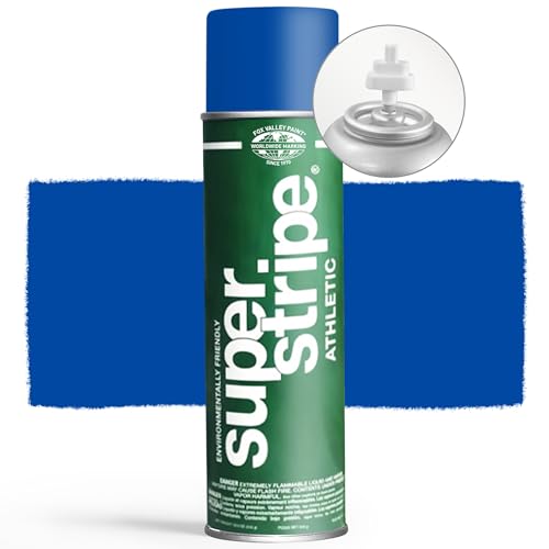 Fox Valley Athletic Field Striping Paint 18 oz Pack of 6, Blue - color: Athletic Blue