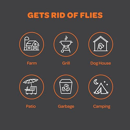 Fly Traps Outdoor [Set of 2] with Dissolvable Non-Toxic Bait - Reusable Hanging Bug Catcher Killer for All Flies for Outside Bug Control Patios, Barns, Ranches Etc. Hanging Fly Traps with Tie Included - style: 2 Traps