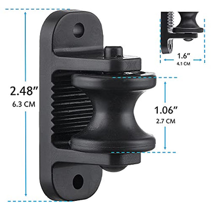 QMARK 40 Pack Electric Fence Wood Post Roller Insulators, Corner Insulators Black