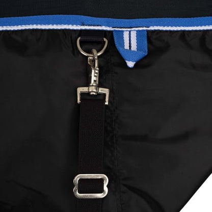 Horze Glasgow Full Neck Turnout - color: Dark Blue, size: 72 in