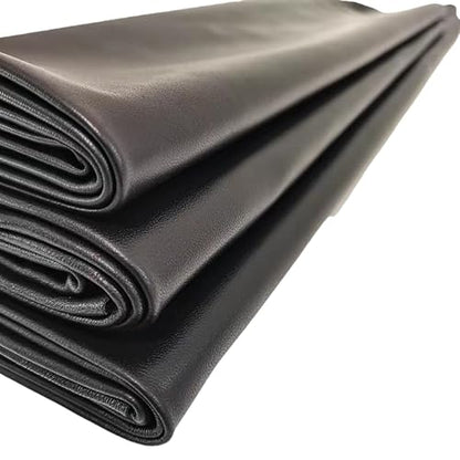 Sheep Skin, 0.7-1.0mm Thick, for Gloves, Clothing, Leather Sheets for Crafts and Arts (Black 8-9 Square feet) - color: Black 8-9 square feet