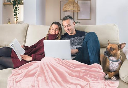 Utopia Bedding Ultra Soft Fleece Bed Blanket Throw Size Pink (50x60 Inches) - color: Pink, size: Throw (50x60 Inch)