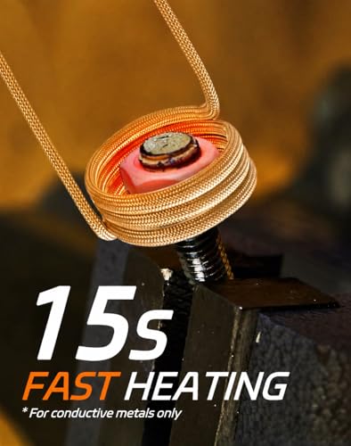Solary Induction Heater Bolt Removal, 1200W 110V Magnetic Induction Heater Kit for Rusty Screw Removing, Nut Buster Tool with 3 Coils, HVAC Heater & Accessories - color: Orange