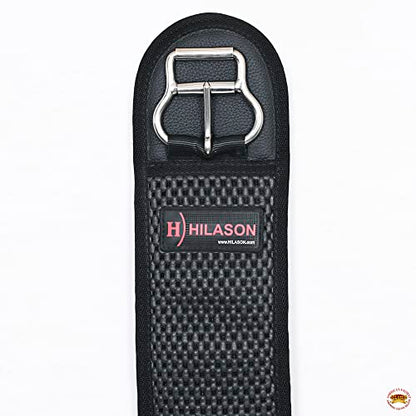 HILASON Western Horse Saddle Girth Cinch Black Neoprene Anti-Slip - size: 30"