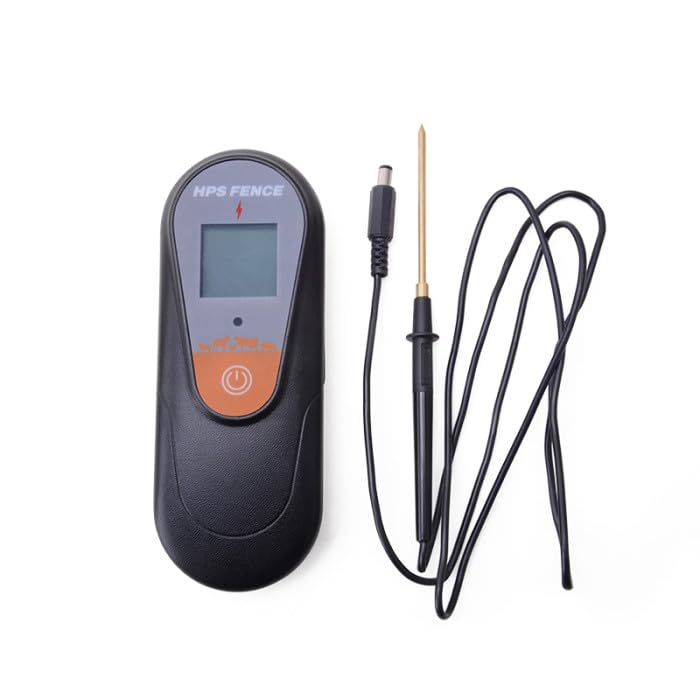 HPS Fence Digital Electric Fence Tester 0-13KV LCD Display | 50" Testing Wire, 9V Battery Powered, 6.3" x 2.4" x 1.2", Energizer Compatible, Fault Detection