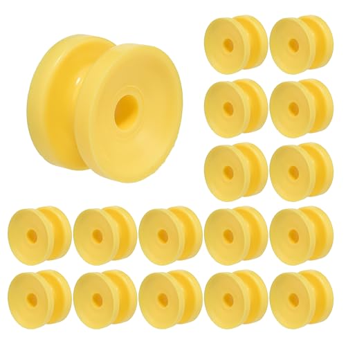 Donut Corner Post Electric Fence Insulators, Yellow, 40 - color: yellow, size: 40