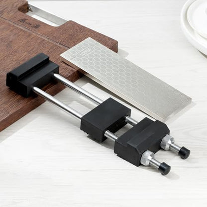 S SATC Sharpening Stone Holder,Adjustable 5-1/2 Inch to 9 Inch,Rubber Stainless Steel No-Slip Sharpening Stone Base for Diamond Stones - size: 5-1/2 Inch to 9 Inch