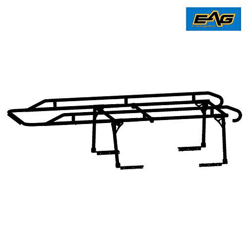 EAG Contractor Pickup Truck Ladder Lumber Rack Loads up to 1500 lbs - Full Size Heavy Duty