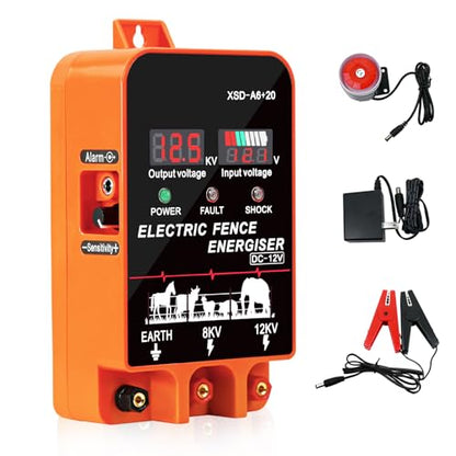 5.5J Electric Fence Charger Energizer, 5.5 Joules 10 Miles