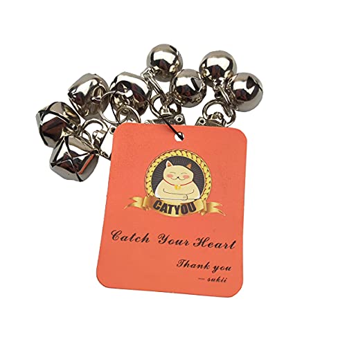 FAMOORE 4 PCS Pet Small Bells for Collar, Pet Ornament, Bell Training Pendants Jewelry for Pet Cat Dog Necklace Collar