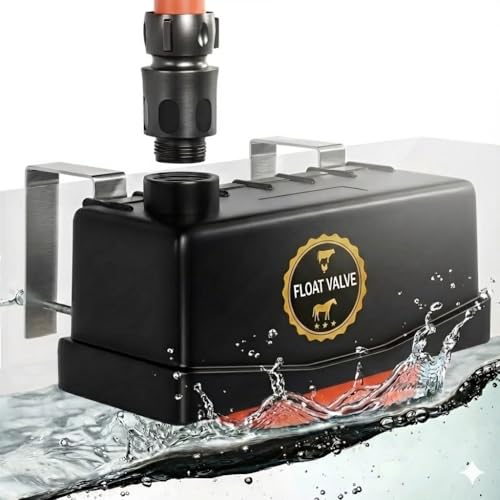 Stock Tank Float Valve – Livestock Water Tank Float – Water Trough Float Valve for Cattle, Goat, Chicken & Horse Water Trough Float | Pond, Fountain, Pool – 3/4" Connector Included