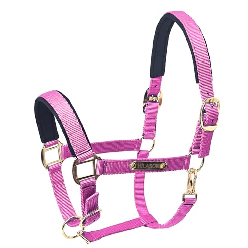 HILASON Western Safety Horse Halter Comfortable and Flexible | Nylon Halters Adjustable Cute
