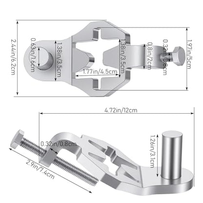 T-Post Gate Hinge Pins, Heavy Duty Gate Hanger,5/8 Inch, 2 Pack, for Farm Garden and Backyard Gates, Easy to Install