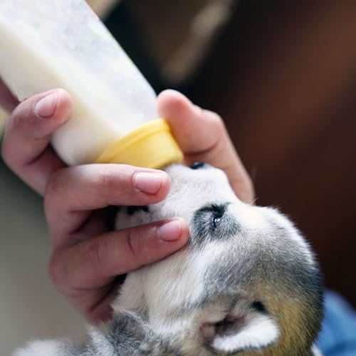 SHINEOFI 5pcs Baby Goat Bottle Lamb Feeding Bottles 400ml Goat Milk Drink Supplies with 10 Pacifiers Newborn Animal Nursing Tools for Livestock Feeding