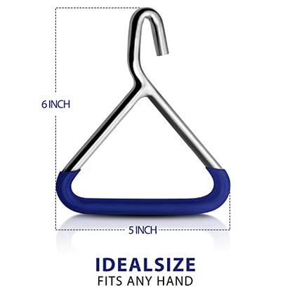Durable OB Handle Apparatus with 2 Handle Puller Hooks and 2 Chains - Stainless Steel for Cow, Goat, and Cattle Delivery Instruments on Dairy Farms, 60 Inch - size: 60 Inch