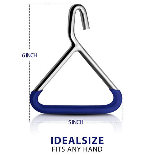 Durable OB Handle Apparatus with 2 Handle Puller Hooks and 2 Chains - Stainless Steel for Cow, Goat, and Cattle Delivery Instruments on Dairy Farms, 30 Inch - size: 30 Inch