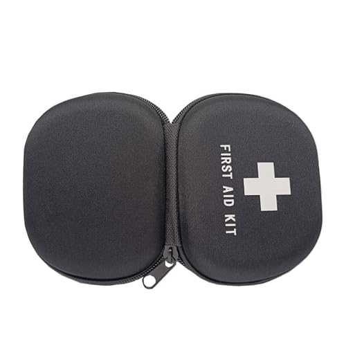First Aid Hard Case Empty First Aid Hard Case First Aid EVA Medicine Red Medical Bag for Home Health Emergency Pets Dog First Responder Camping Outdoors (Small 5x4x1.8”), Black - size: Small 5x4x1.8”