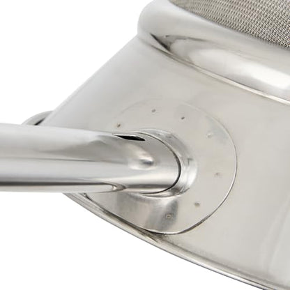 Restaurantware Chinois Strainer 1 Count 10.2" Stainless Steel Bouillon Cone with Extra Fine Mesh China Cap Strainer for Sauces, Stocks, Soups, Broths, Sifting, Sieving, Professional Kitchen Tools - size: Bouillin / Chinois, Extra Fine Mesh-10 1/4"