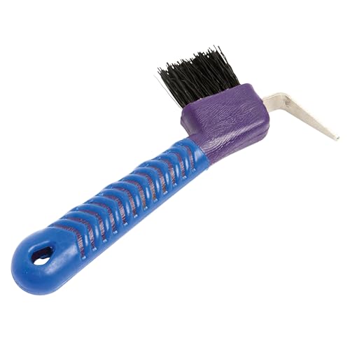Roma Deluxe Soft Grip Hoof Pick Purple/Blue - color: Purple/Blue