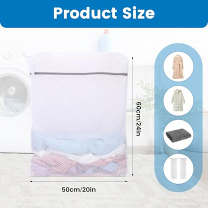 Dntorx 4 Pack X-Large Mesh Laundry Bags for Delicates, 20 x 24 Inches - size: 4 X-Large