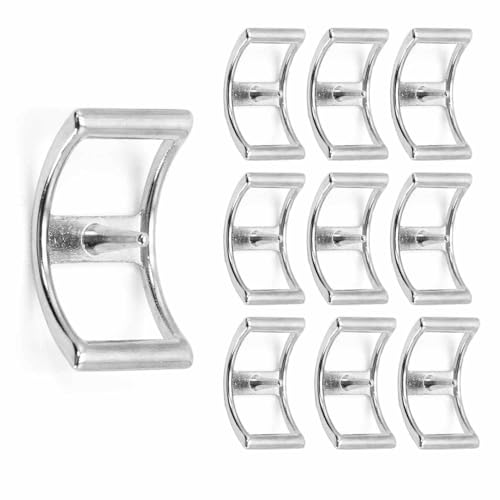 Jeffers Conway Buckles 10 Pack – Nickel Plated Die Cast Hardware for Leather, Halters, Tack, Bags, Backpack, DIY Projects