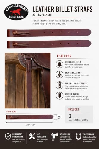 Horse 18" Western Saddle Off Billet Latigo Leather Cinch Tie Strap (2 PCS) 40413
