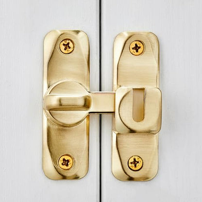 Gold Barn Door Latches,90/180 Degree Gate Lock_B - color: Gold