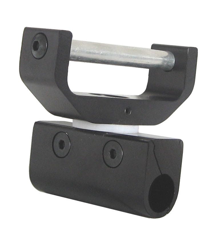 AJ Tack Aluminum Swivel and Lock Stirrup Turner - color: Black, size: 2.5"