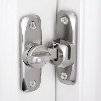 Silver Barn Door Latches,90/180 Degree Gate Lock_B - color: Silver