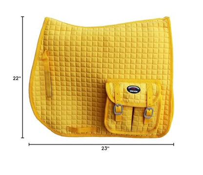 CHALLENGER Horse Quilted English Contoured All-Purpose Saddle Pad 72129