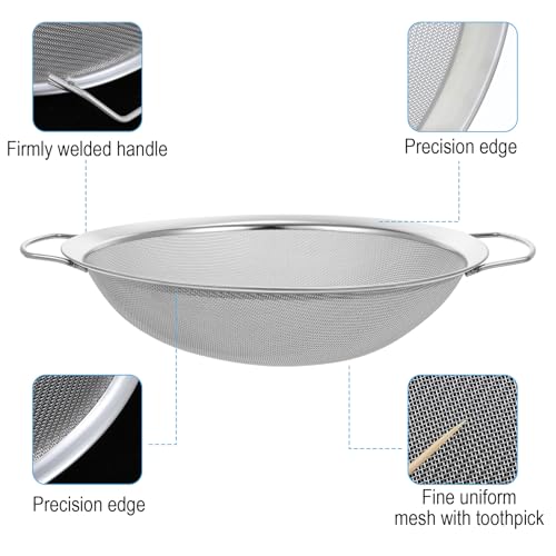 4pcs Paint Strainer Stainless Steel 60 Mesh Extra fine mesh Strainer strainers Fines meshs Large fine meshs strainers Fits 5 Gallon Paint Bucket Filter Tool Insert